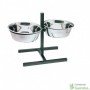 Comedero Doble con soporte regulable para perros