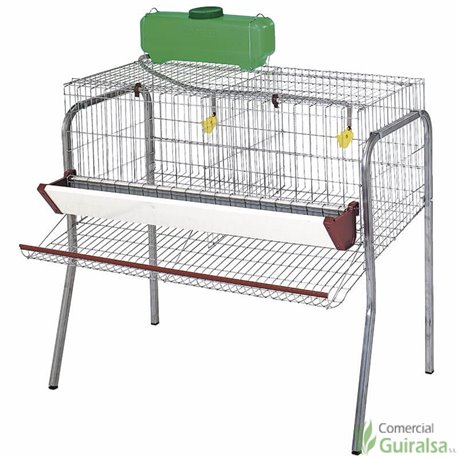 Batería jaulas de gallinas ponedoras 2 departamentos
