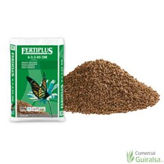 Abono Orgánico Fertiplus 4-3-3-65 OM sacos de abono 25 kg