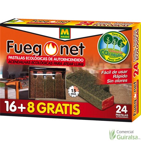 Pastillas Autoencendido Barbacoas FuegoNet