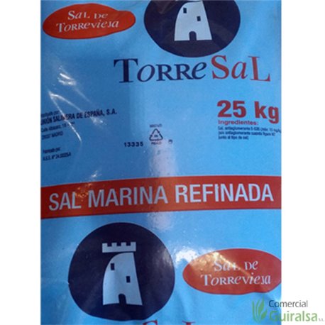 Sal Fomento Marina Refinada Torrevieja Saco de 25 kg