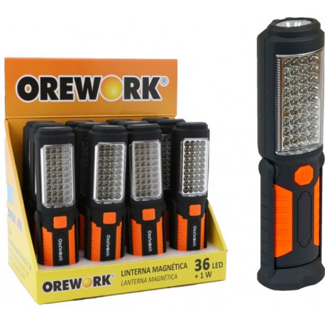 Linternas Led Magnética 5206 Orework 36 leds