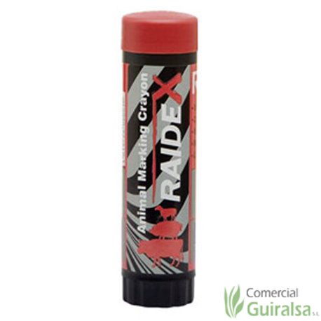 Lápiz Marcador de ganado Raidex para ovejas, cerdos y vacas. Color rojo.