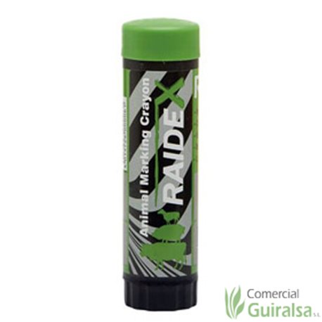 Lápiz Marcador de ganado Raidex para ovejas, cerdos y vacas. Color verde.