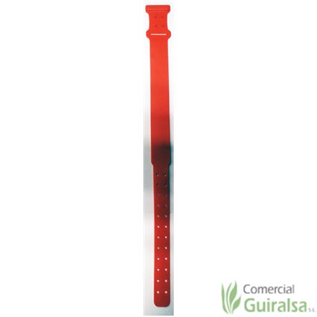 Collares para Ganadería de Plástico. Color rojo.