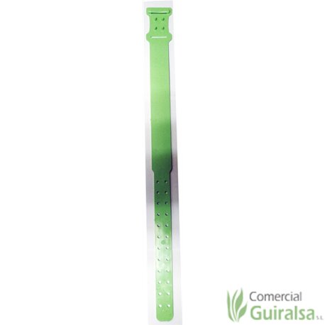 Collares para Ganadería de Plástico. Color verde.