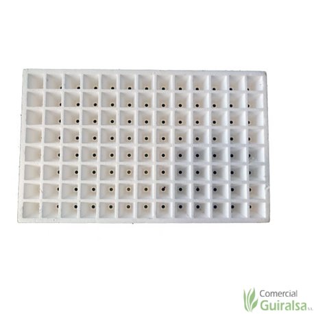 Bandeja semillero de porexpan blanco 104 huecos