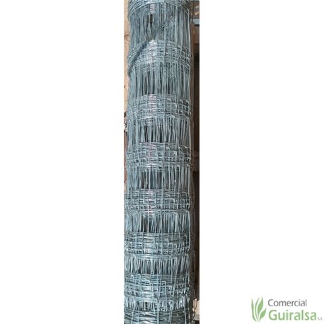 Malla Anudada Ganadera Rollos de 50 metros. Altura 1 m, 1,24 m, 1,55 m y 2 m