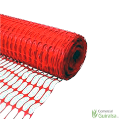 malla de obra naranja rollo 50m 2