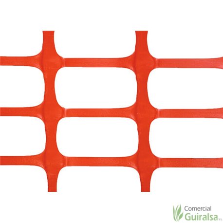 Malla Señalización Obra Naranja 1m x 50 m