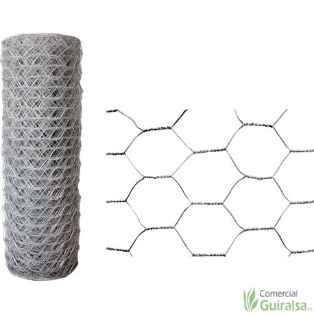 Malla Gallinera Conejera Pajarera Enrejado Triple Torsion