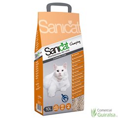 Arena absorbente Sanicat Clumping Litter para gatos. Saco 10 litros