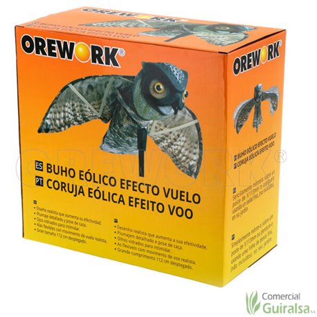 Buho Eólico Espantapájaros Efecto Vuelo Orework