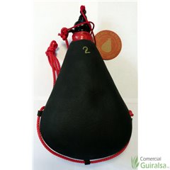 Bota de vino pez artesanal exterior recta 1 litro 2