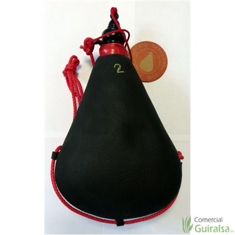 Bota de vino pez artesanal exterior recta 2 litros