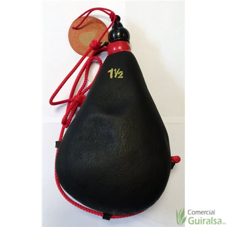 Bota de vino pez artesanal exterior recta 1,5 litros