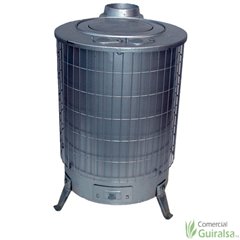 Estufas Mixtas de Chapa Gris leña y carbón