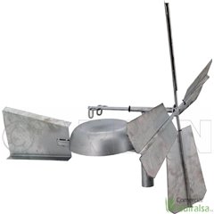 Molino Veleta Espantapájaros Metálico 2