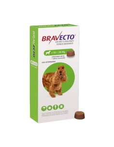 antiparasitario masticable Bravecto para perros medianos de 10 a 20 kg