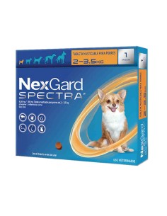 Antiparasitario masticable Nexgard spectra perros de 2 a 3,5kg de peso