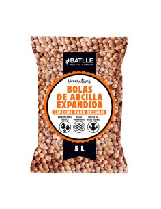 Bolas de Arcilla Expandida Decorativa Batlle sacos 5 litros