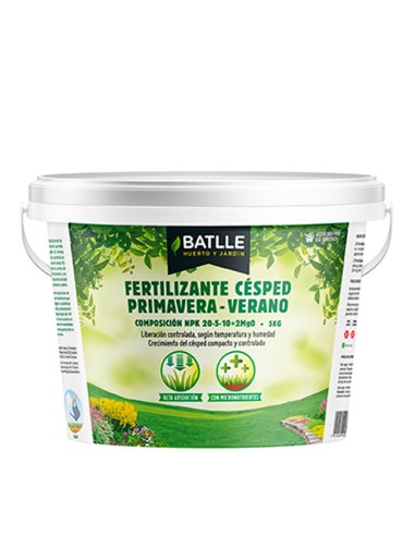 Fertilizante primavera verano para césped Batlle