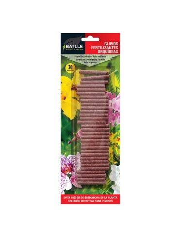clavos fertilizantes para Orquídeas Batlle 80gr