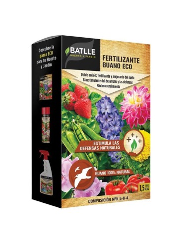 fertilizante Guano ecológico Batlle caja de 1,5kg