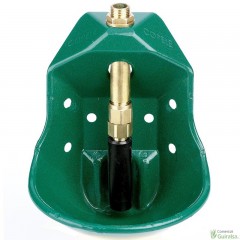 Bebedero de Empujador para Ovejas de aluminio color verde