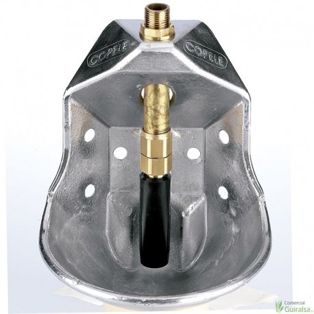 Bebedero de Empujador para Ovejas de aluminio color metálico