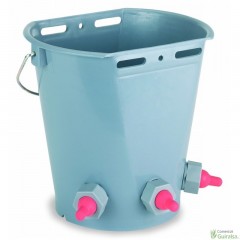 Cubo con 3 Tetinas para Corderos