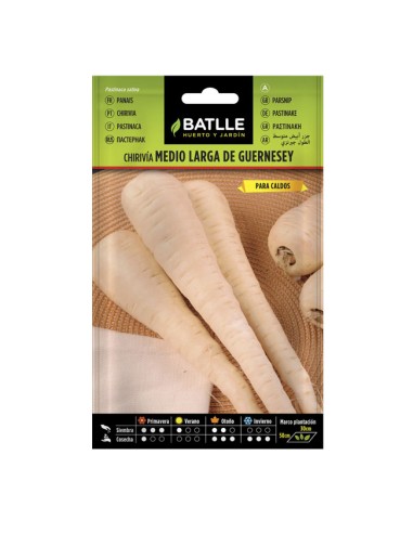 Semillas Chirivia Medio Larga de Guernesey 10gr.
