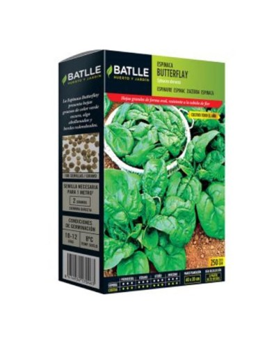 Semillas espinaca Butterflay BATTLE caja 250gr