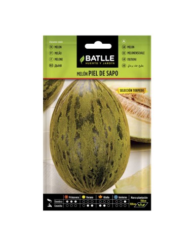 semillas Melón Piel de Sapo Batlle sobre 5gr.