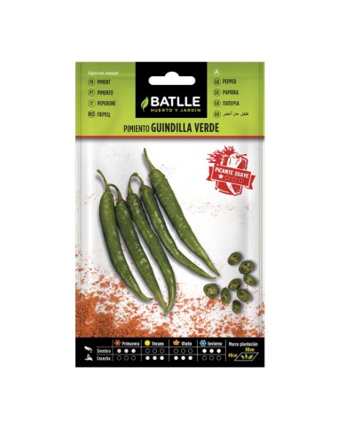 Semillas Pimiento Guindilla Verde Sobre Batlle