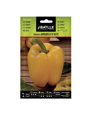 Semillas Batlle Pimiento Amarelo D'Asti Sobre