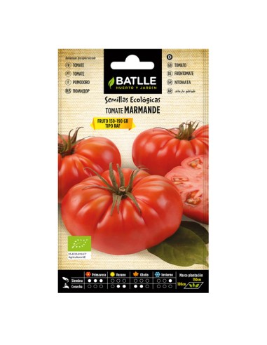 Semillas ecológicas Tomate Marmande Sobre Batlle