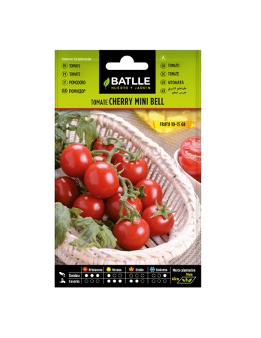 Semillas Tomate Cherry Mini Bell Batlle sobre