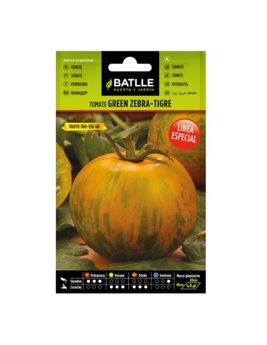 Semillas Tomate Green Zebra - Tigre Sobre Batlle
