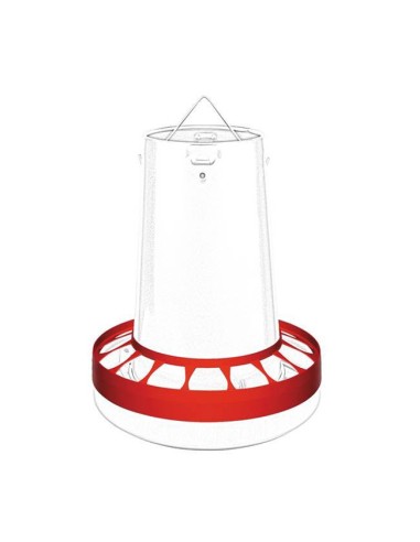 comedero aves 10kg con anillo protección
