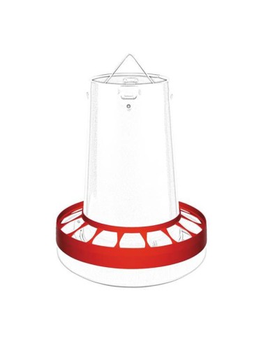 comedero aves 20kg con anillo de protección