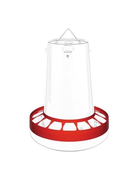 comedero aves 20kg con anillo de protección
