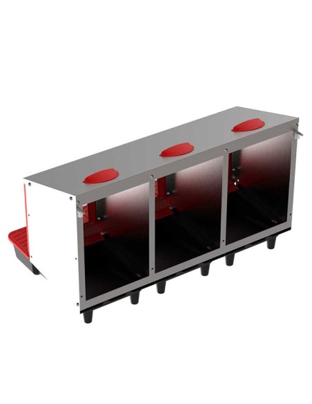 trasera ponedero gallinas 3 departamentos