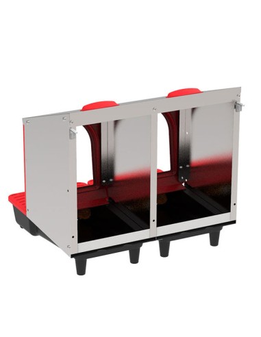 trasera ponedero gallinas interior Platinum 2 departamentos