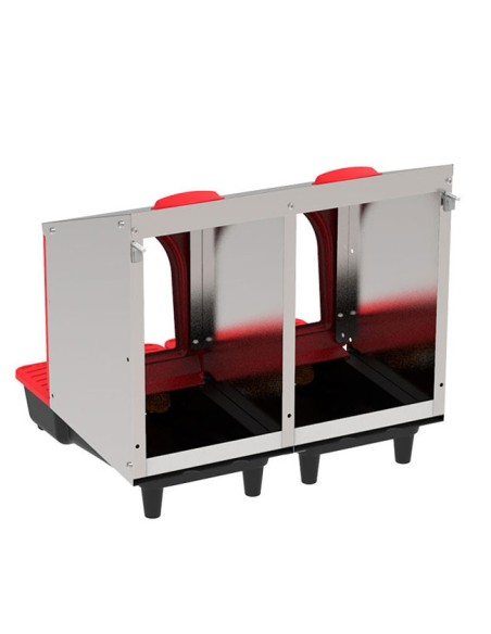 trasera ponedero gallinas interior Platinum 2 departamentos