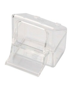 Comedero Oriental para pájaros de plástico transparente