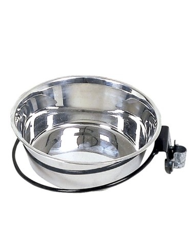 Comedero para perros acero inoxidable con soporte a la pared
