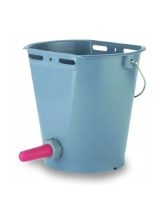 Cubo con tetina para potros, caballos y terneros 8L