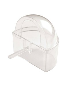 Comedero Capilla de plástico transparente para pájaros