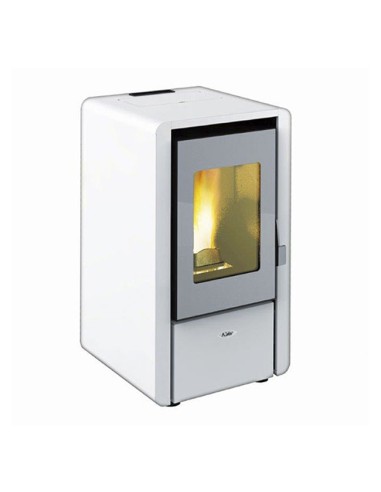 estufa de pellets Petit 7kw potencia color blanco